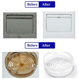 70Pcs Magic Cleaning Eraser Sponge Melamine Foam, Just Add Water Multi Purpose Bathroom Kitchen Floor Baseboard & Wall Cleaner 4.3 x 2.8 x 0.8" (White)