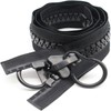WKXFJJWZC 20# 59 inch Separating Large Plastic Zippers Black Tape
