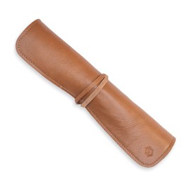 Angus Stoke Knife Bag for Chefs–knife Roll Bag leather 7 slots – Leather Knife Case Noah (brown)