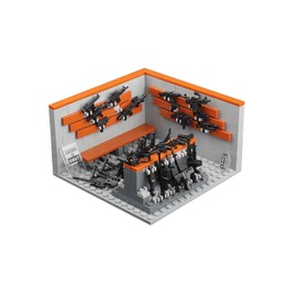 Chlemeter SWAT Team Equipment Weapon Pack,Military Base Weapons Depot, WWII Armory with Weapons Weapons Pack Toys Compatible with Major Brands Bricks