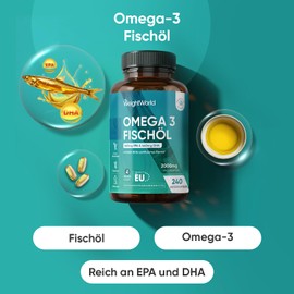 WeightWorld Omega 3 Soft Capsules - 2000mg Fish Oil - 660mg EPA & 440mg DHA