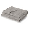 Dreamscene Luxury Waffle Soft Mink Warm Throw Over Sofa Bed