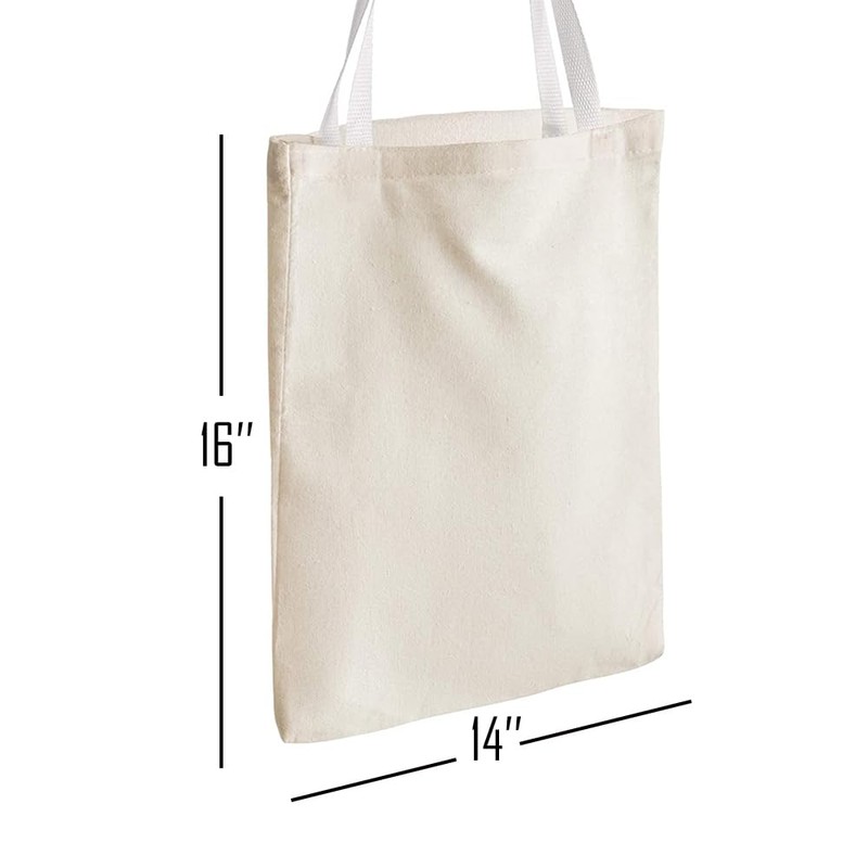MR.R 6 Pcs Sublimation Blanks Canvas Polyester Bag for Heat