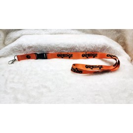 Orange Amplifiers Lanyard  Black on Orange