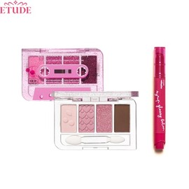 ETUDE Play Color Eyes + Syrup Glossy Balm Set 2items [Replay Collection], Shadow Palette#$%Lip Balm:Legendary Taro Cherry-Cherry Syrup