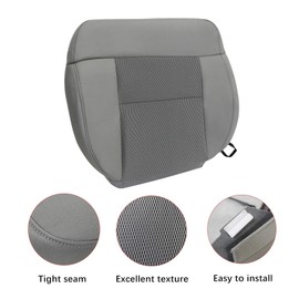 AOUTTUOA Driver Side Bottom & Foam Cushion Cloth Replacement Seat Covers Gray Compatible with Ford F-150 XLT STX FX4 2004 2005 2006 2007 2008