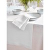 Solino Home Linen White Table Runner 90 Inches Long -