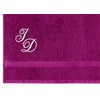 Lashuma Linz Bath Towel Purple Orchid with Monogram Stick 70