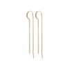 PILGRIM BLOSSOM Recycled Chain Crystal Earrings, Yellow Gold Cubic Zirconia,