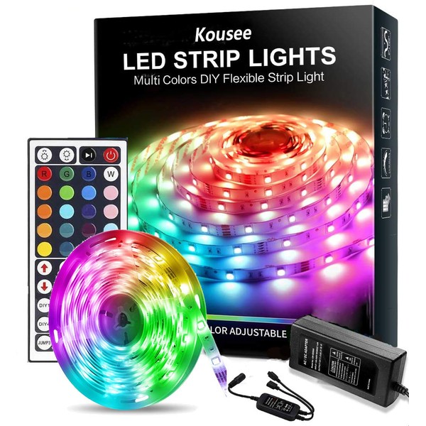 LED Strip Light Kit Waterproof 5050 SMD RGB 5M 16.4ft