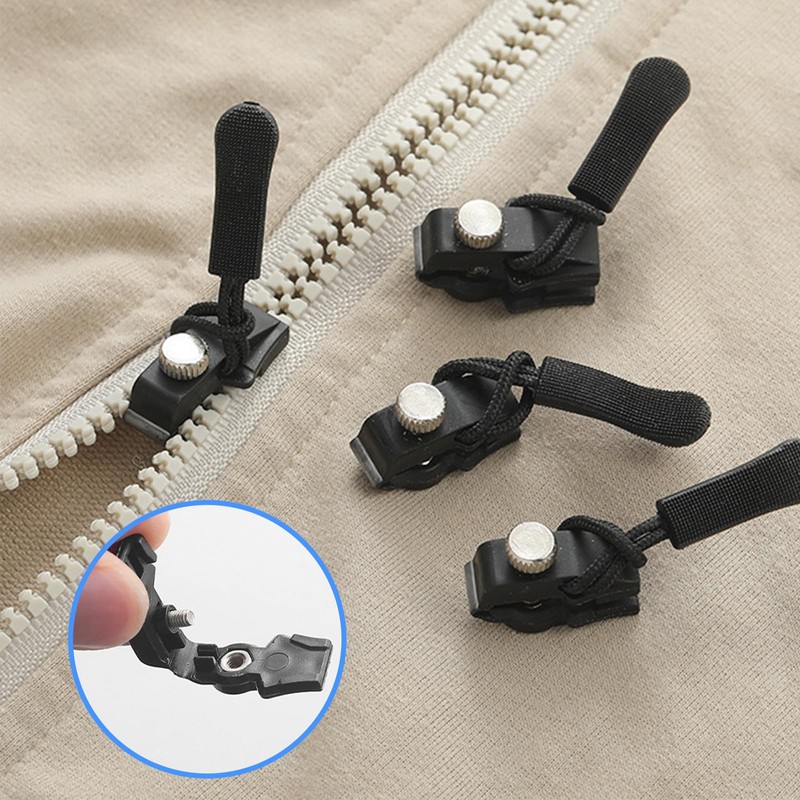 8PCS Zipper Repair Kit,3 Sizes Replacement Instant Fix Zipper Repair