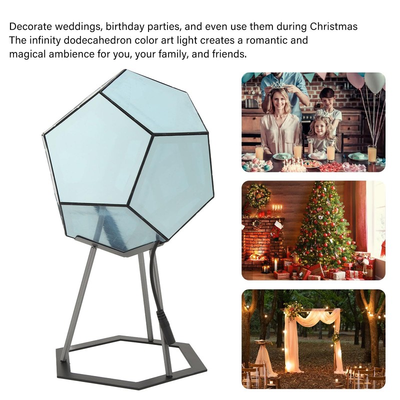 Dodecahedron Night Light Infinity Dodecahedron Colour Art Light Gaming Light