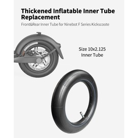 10x2.125 Thickened Inner Tube Compatible with Ninebot by Segway Kickscooter F20/F25/F30/F40/F65/D18W/D28U/D38U 10-inch Inner Tire Original Inflatable Tires (10x2.125 Inner Tube)