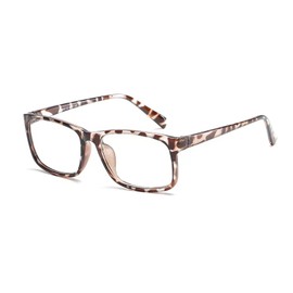HUIHUIKK Nearsighted Oversize Myopia Glasses Everyday Use Mens Womens -1.00 Leopard Distance Glasses