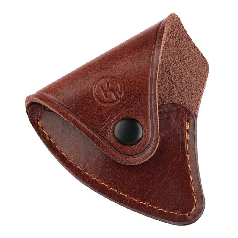 TEAMWILL 1pc Durable Leather Axe Holster Hatchet Head Cover Axe