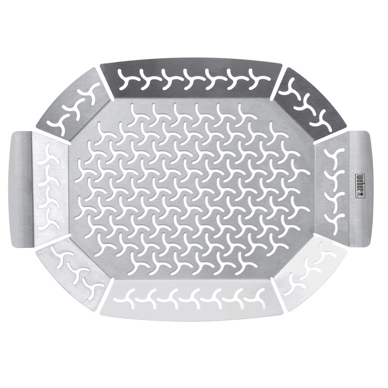 Weber 6678 Premium grilling basket, Large, stainless steel, Mixed