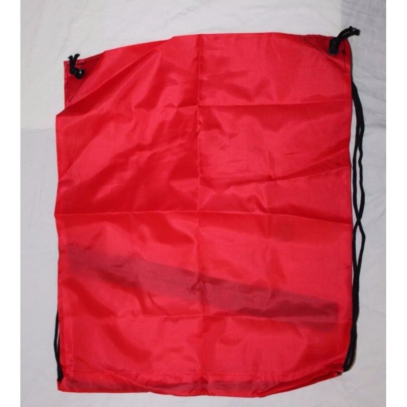 N/A Drawstring Red Children's Gym Tote Bag School Sport Pack