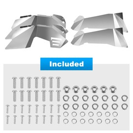 ROXX 4pcs Heavy Duty Front & Rear Inner Fender Liners Kit Fit for 2007 2008 2009 2010 2011 2012 2013 2014 2015 20162017 Jeep Wrangler JK JKU 2/4 Doors, Wheel Well Liners, Offroad Splash Mud Guard