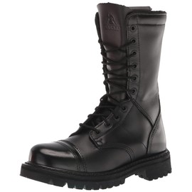 ROCKY Women's Side Zipper Jump Boot, Black, Size 6.5(ME)
