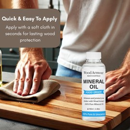 Chopping Board Oil Food Grade Mineral Oil, for Wooden Cutting, Bowls, Butcher Blocks, Utensils and More, Cutting Board - Australian Made (100ml)