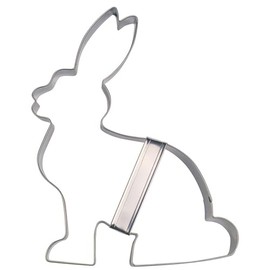 Staedter Sitting Rabbit Cookie Cutter, Silver
