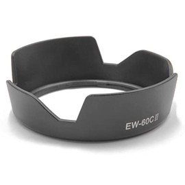 vhbw Plastic Lens Hood/Lens Shade black for Camera Lens Canon EF-S 80 mm f/3.5-5.6 V USM