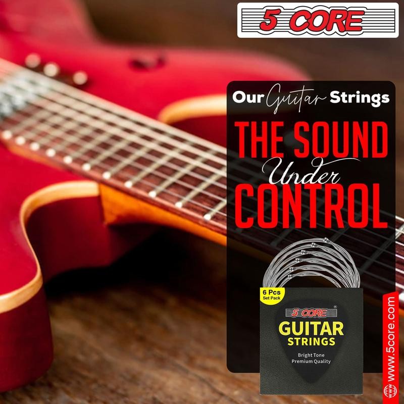5 Core Electric Guitar Strings for 6 String Guitars Nickel