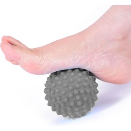 Pelota de Masaje de Punta Gris, Bolas Miofasciales de Pie Duro, Rodillo de Masaje de Pies, Bolas de Masaje de Punto Gatillo para Relajación de Tejido Profundo Muscular
