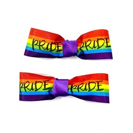 Rainbow Pride Hair Clips Rainbow Bow Hair Clips