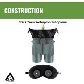 Slicker Bino Bandit - Blocks Glare, Improves Visual Acuity and Reduces Eye Fatigue. FITS All Binoculars, Blaze Orange