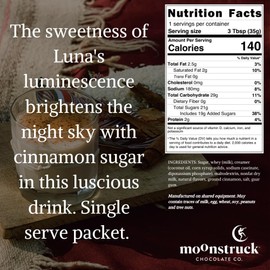Moonstruck Chocolate Single Serve Horchata Hot Chocolate Packets, 8 Count (Pack of 1)
