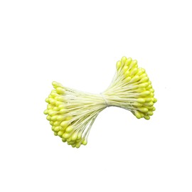 亀島商店 アートフラワー花芯 パールペップ大 黄色2束入