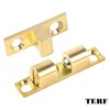 TERF® Heavy Duty Polished Brass Double Ball Catch 42mm Tension