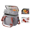 Insulated Lunch Bag 2 Layer Leakproof 14L Large Capacity Handheld