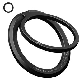 360 Degree Rotating Phone Ring: Magnetic Phone Holder Ring, Mag-Safe Bunker Ring, Angle Adjustment, Stand Function, Magnetic Enhancement, Metal Ring, Removable, Magnetic Phone Grip, Compatible with