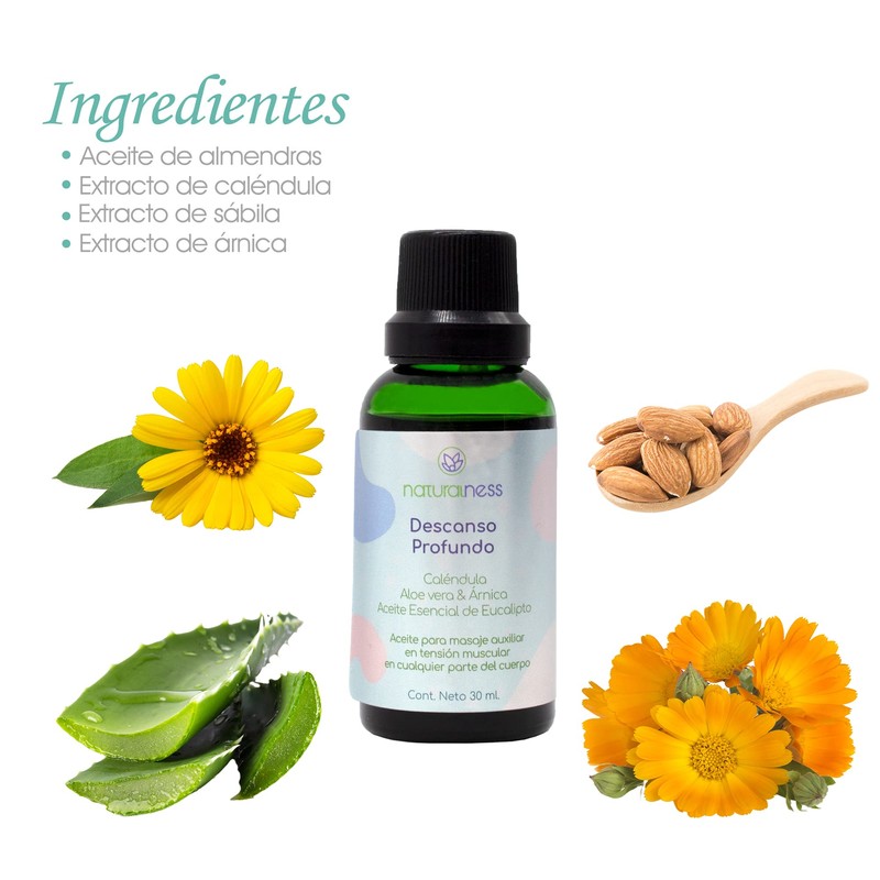 Naturalness - Aceite relajante para masaje "Descanso Profundo" - Tamaño