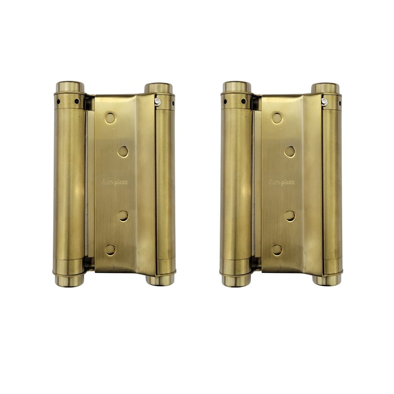 Pair of 5" Double Action Spring Hinge Stainless Steel Cafe