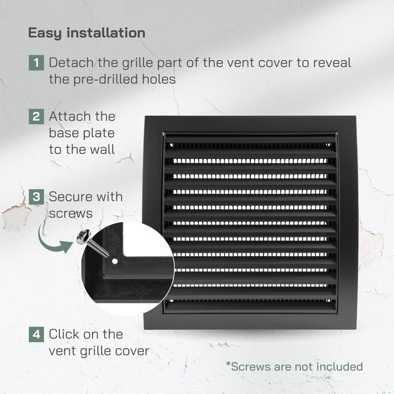 Vent Systems 190 x 190 mm / 7.5 x 7.5