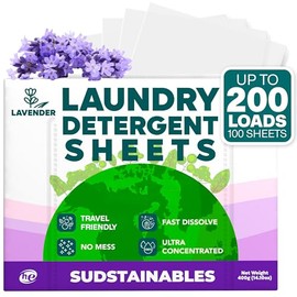 Sudstainables Sojourner Hojas De Detergente Para Ropa (200 Cargas) - Tiras De Detergente De Jabón Para Ropa Respetuosas Con El Medio Ambiente I Respet