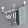 Ulinek Towel Rail Suction Cup, Bath Towel Bar 64cm /