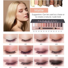 Kit de maquillaje profesional 12 colores AOLIKOKO – Sombra, base, labial, rubor y pinceles