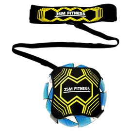 JSM FITNESS Football Kick Trainer - Adjustable Football Training Belt with Ball Holder for Kids and Adults