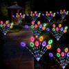 Lmtocs Solar Easter Decorations Outdoor Stake Lights, 2 Packs 16LED