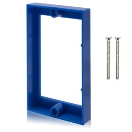 HXH 1 Pack Receptacle extendable Outlet Box Extender, Single Gang Blue Electrical Box Extender for Electrical Outlet Box and Electrical Outlet Switches, Contain 2 Screws(6-32 x 1.25).