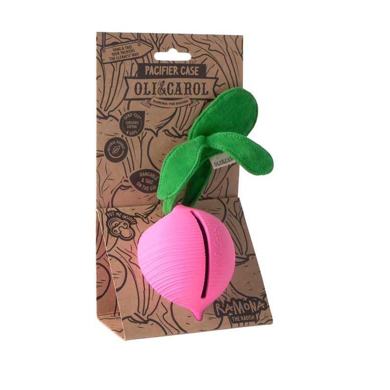 Oli & Carol Ramona the Radish Dummy Holder, Handmade Pink