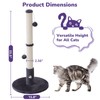 Woochpet 33'' Tall Cat Scratching Post for Adults Cats, Sturdy