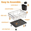 AIDERLY Stainless Steel Dish Drying Rack with Drainboard Dish Drainers