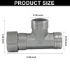 Murtenze Stainless Steel 1/2" G Male 3 Way Diverter, Movable