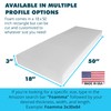Foamma 3" x 18" x 50" High Density Upholstery Foam