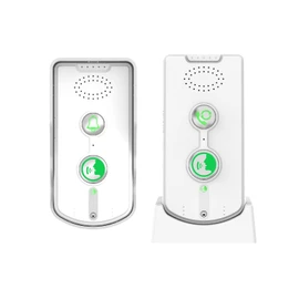 Decdeal Intercom Doorbell System Full Duplex Communication 500m/1640ft Long Range Rechargeable Home Security Doorbell System Smart Intercom Doorbells (White)